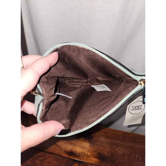 New Moda West Small Crossbody purse sage green - Picture 4 of 4